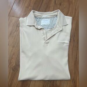 Men's Beige Polo Shirt